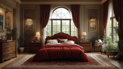 复古木质卧室床头柜