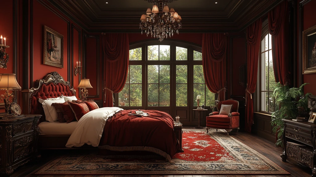 复古木质卧室床头柜