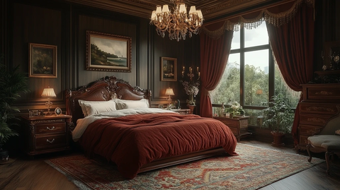 复古木质卧室床头柜