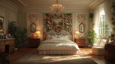 复古欧式卧室床铺