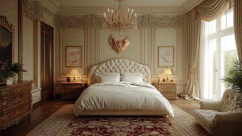 复古欧式卧室床铺