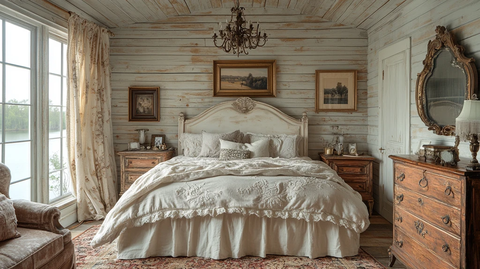 轻色雕刻床头卧室