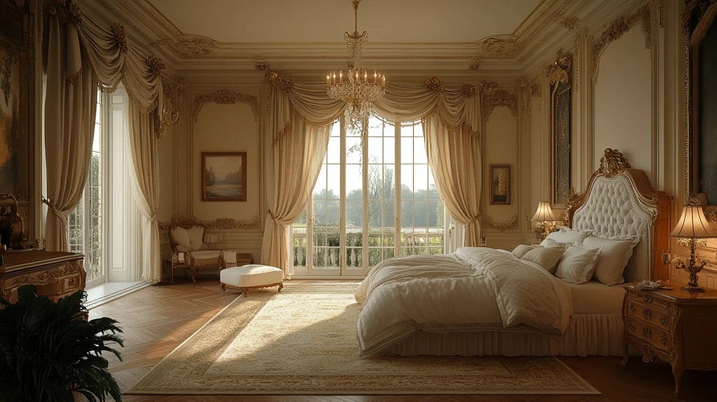 轻色雕刻床头卧室