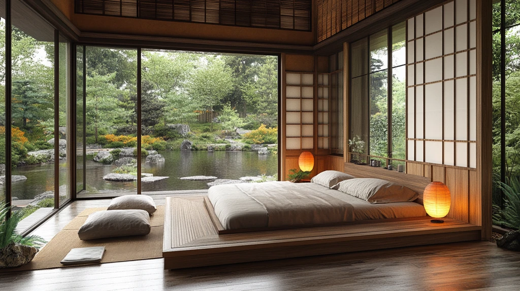 榻榻米床与木地板