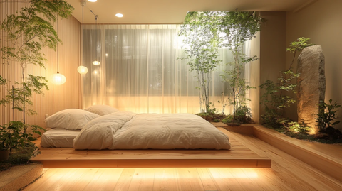 榻榻米床与木地板
