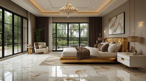 黄金床奢华卧室