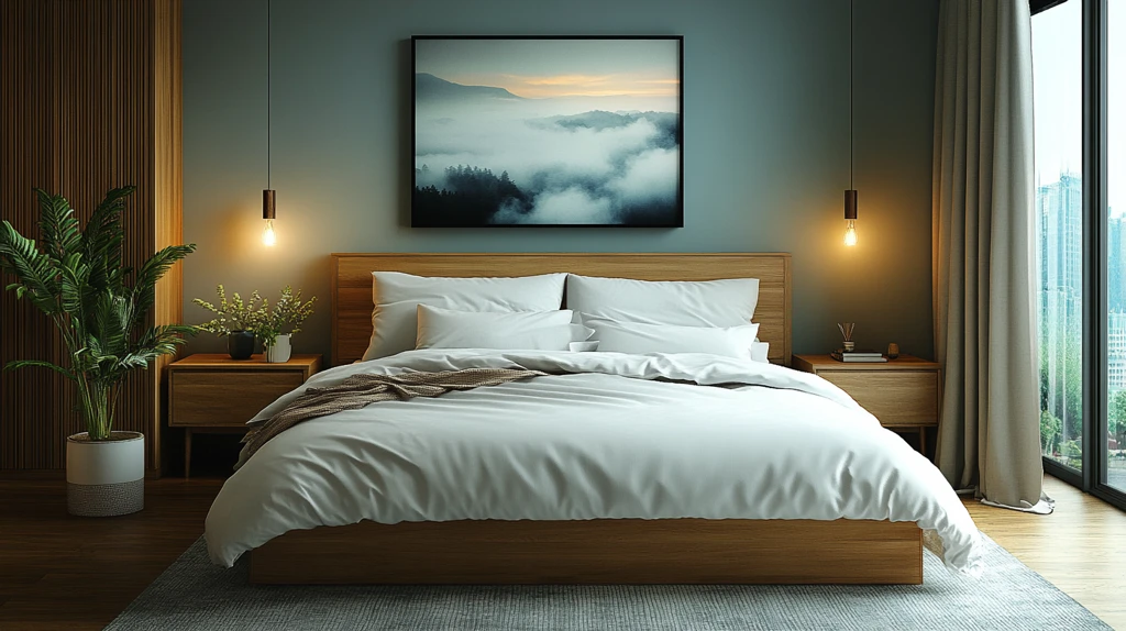 简约北欧卧室布置