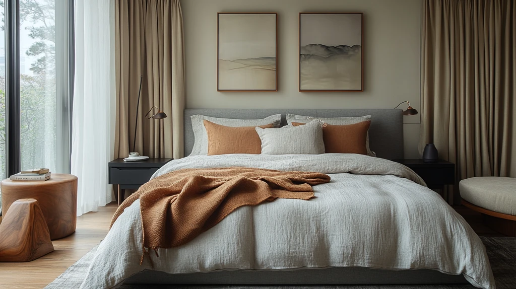 灰色床与现代艺术