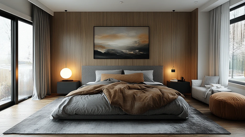 灰色床与现代艺术