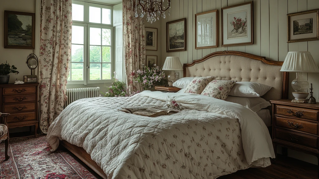 花卉床品温馨卧室