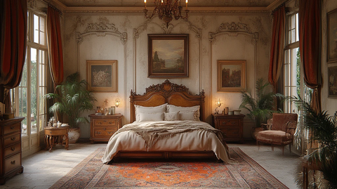 复古欧式卧室布置