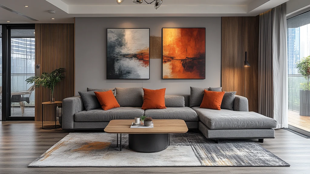 灰色沙发客厅