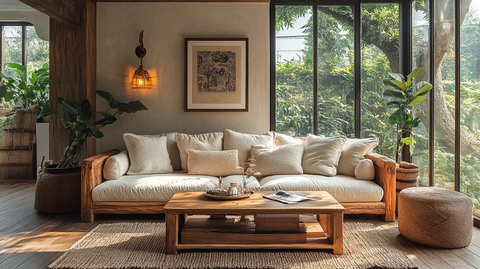 木质沙发客厅布置