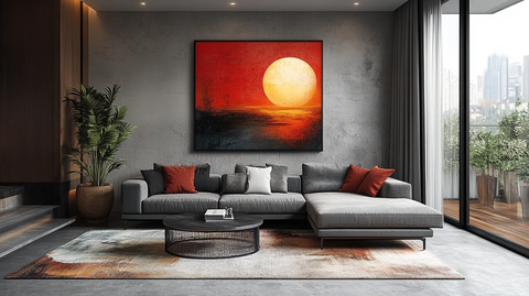 灰色沙发金属桌