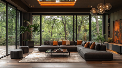 灰色沙发现代客厅