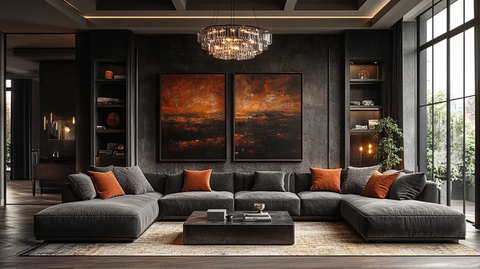 灰色沙发现代客厅