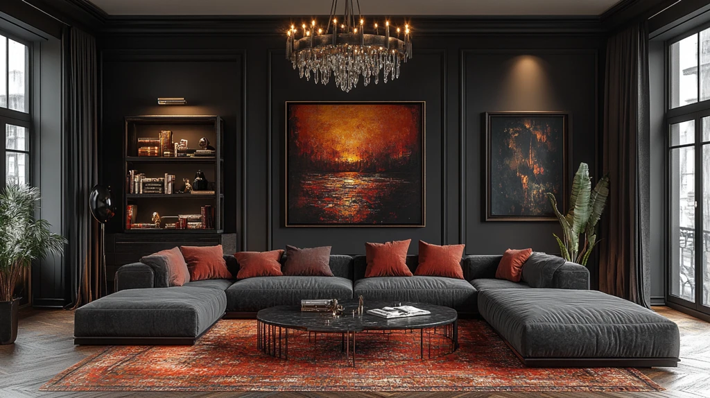 灰色沙发现代客厅