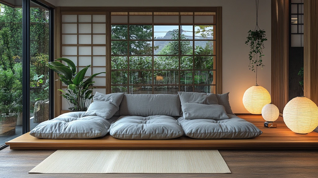 榻榻米客厅布置