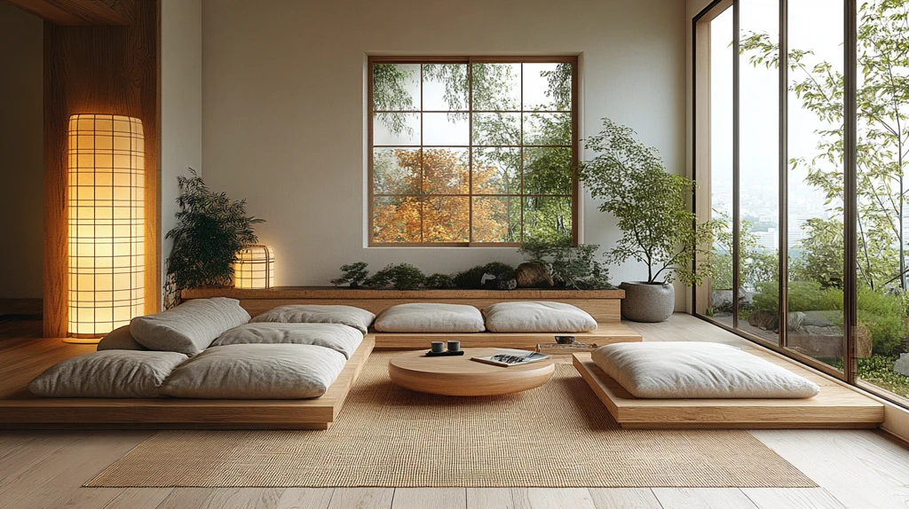 榻榻米客厅布置