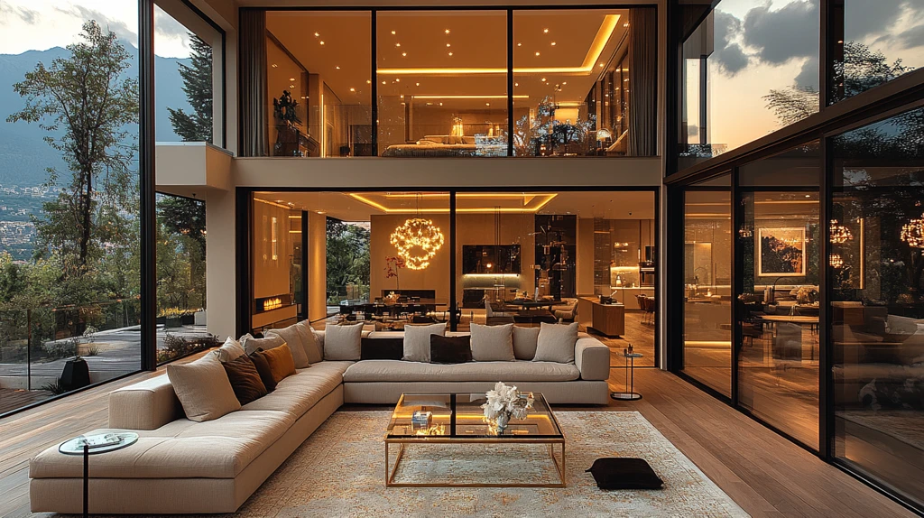 现代客厅沙发装饰