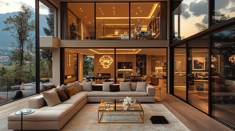 现代客厅沙发装饰