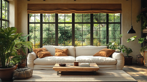 乡村客厅绿植布置