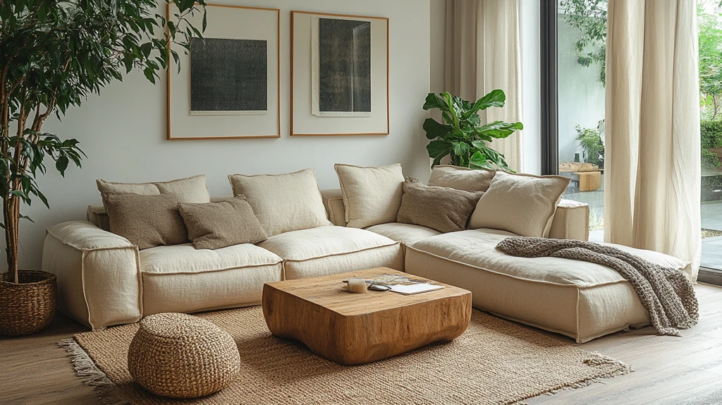 简约木质客厅布置