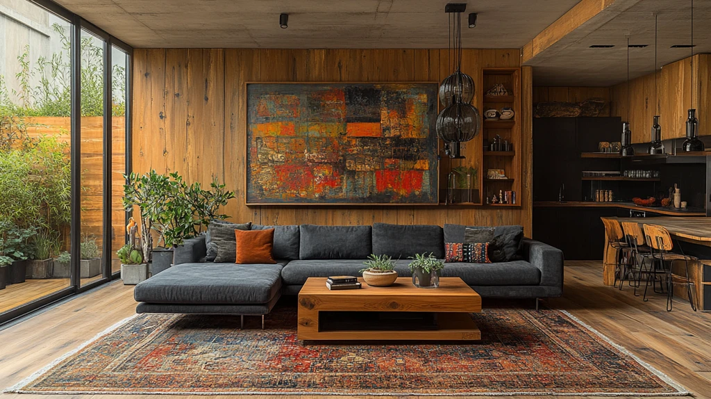 灰色沙发客厅布置