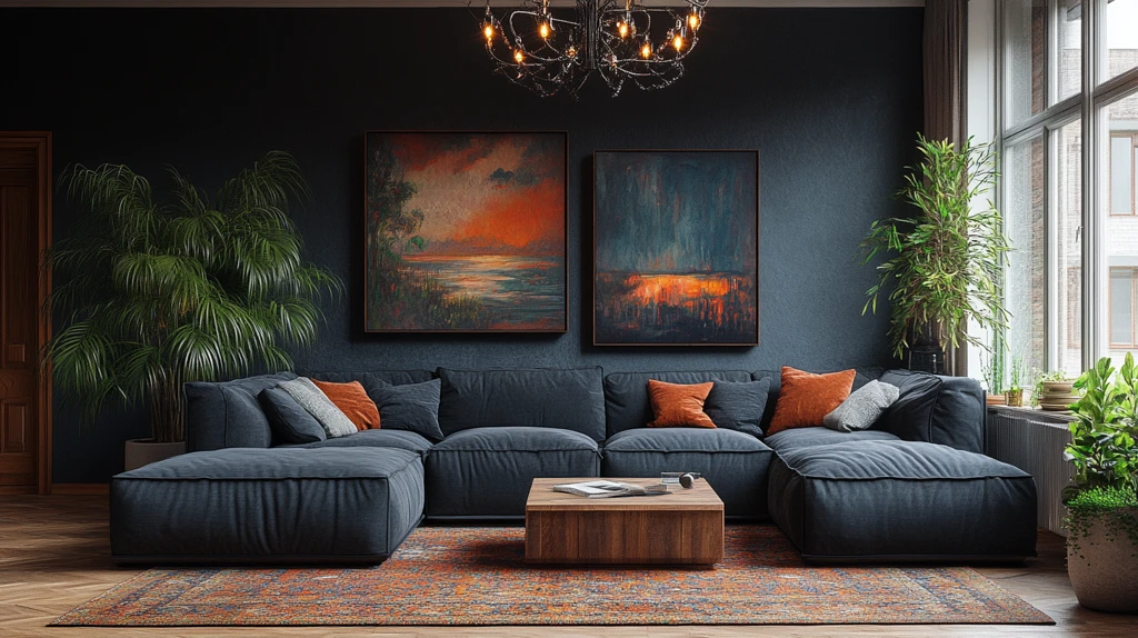 灰色沙发客厅布置