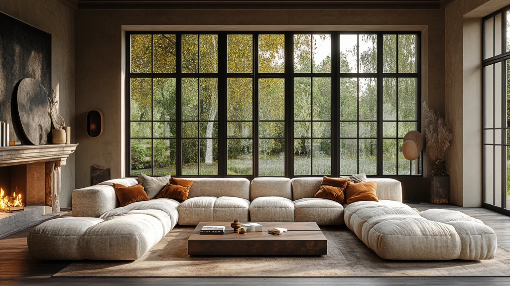 现代客厅布艺沙发