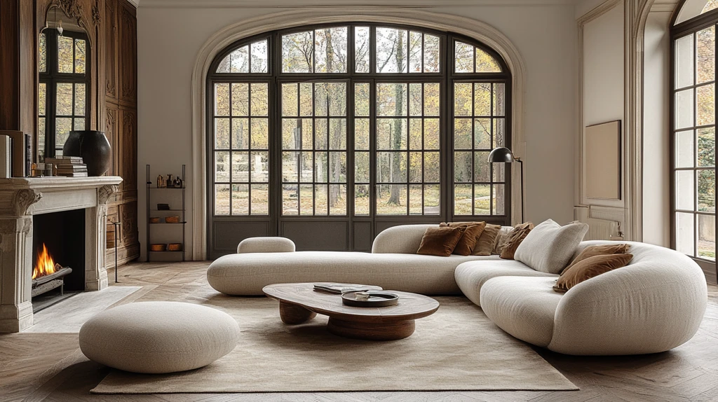 现代客厅布艺沙发