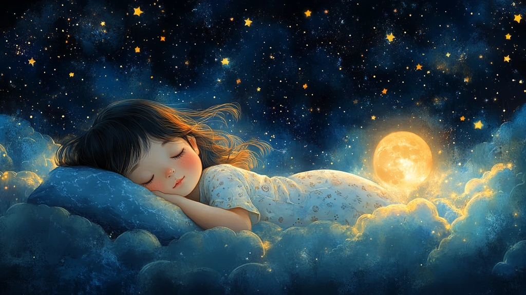 中秋月夜儿童眠