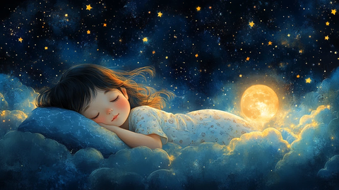 中秋月夜儿童眠