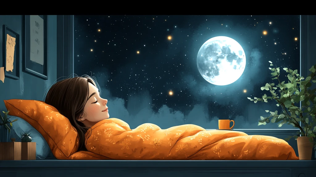 快乐的女人在空调矢量插图下睡觉