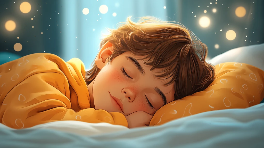 年轻的男主人公躺在床上