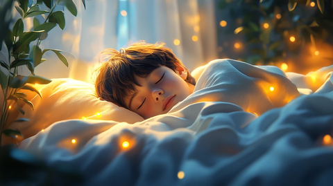 世界睡眠日主题插画温馨的卧室