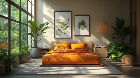 渲染的卡通风格卧室背景