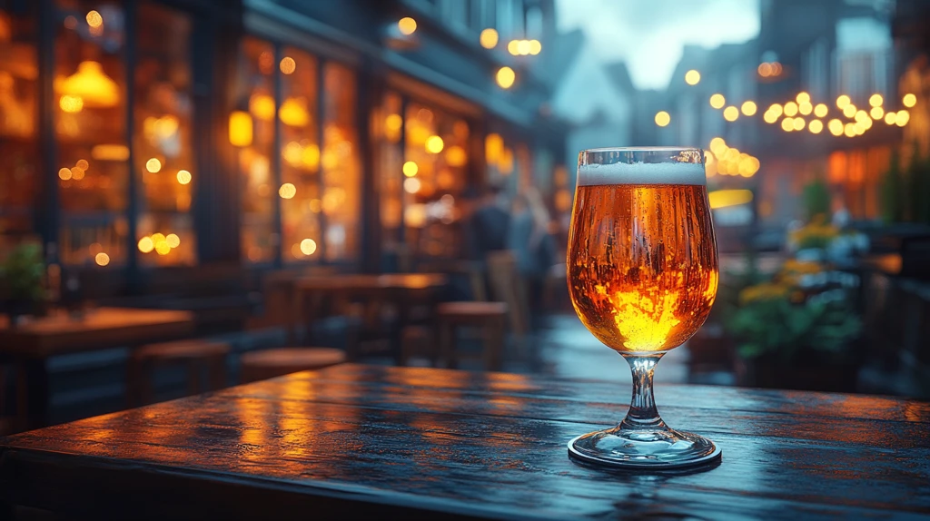 夜色中的啤酒时光欢乐海报