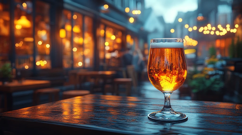 夜色中的啤酒时光欢乐海报