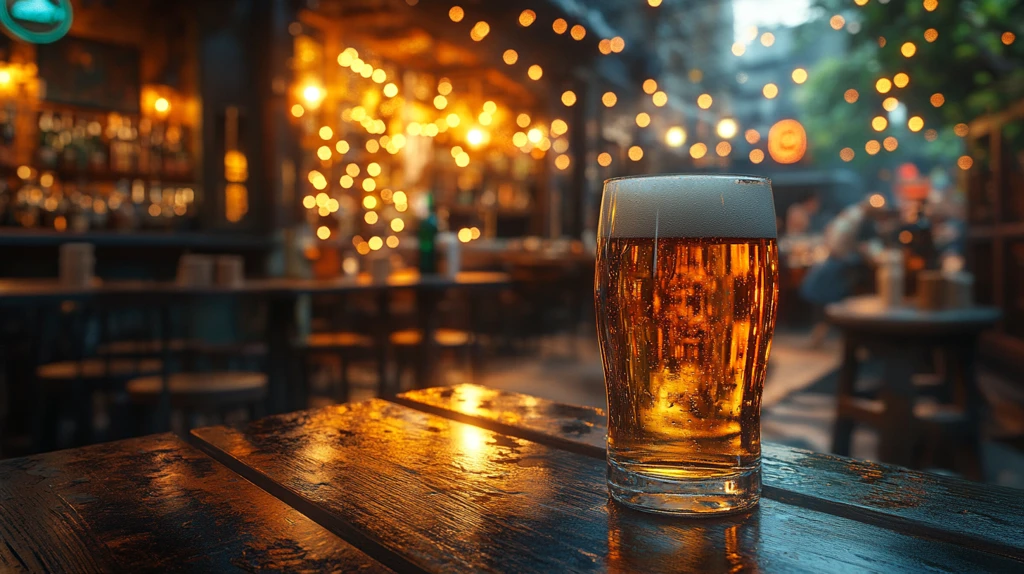 夜色中的啤酒时光欢乐海报