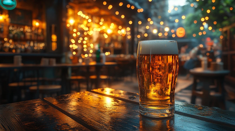 夜色中的啤酒时光欢乐海报