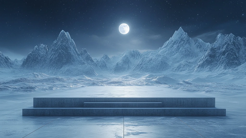 雪山星空车展图