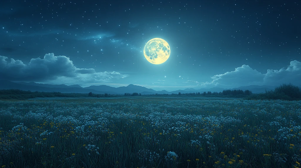 三伏天宁静的夜晚伏天