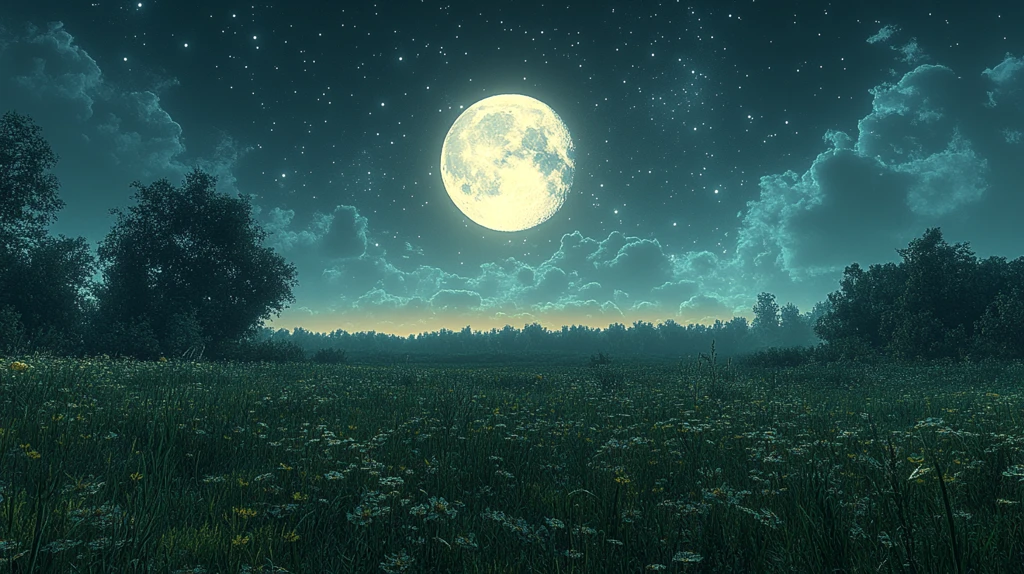 三伏天宁静的夜晚伏天