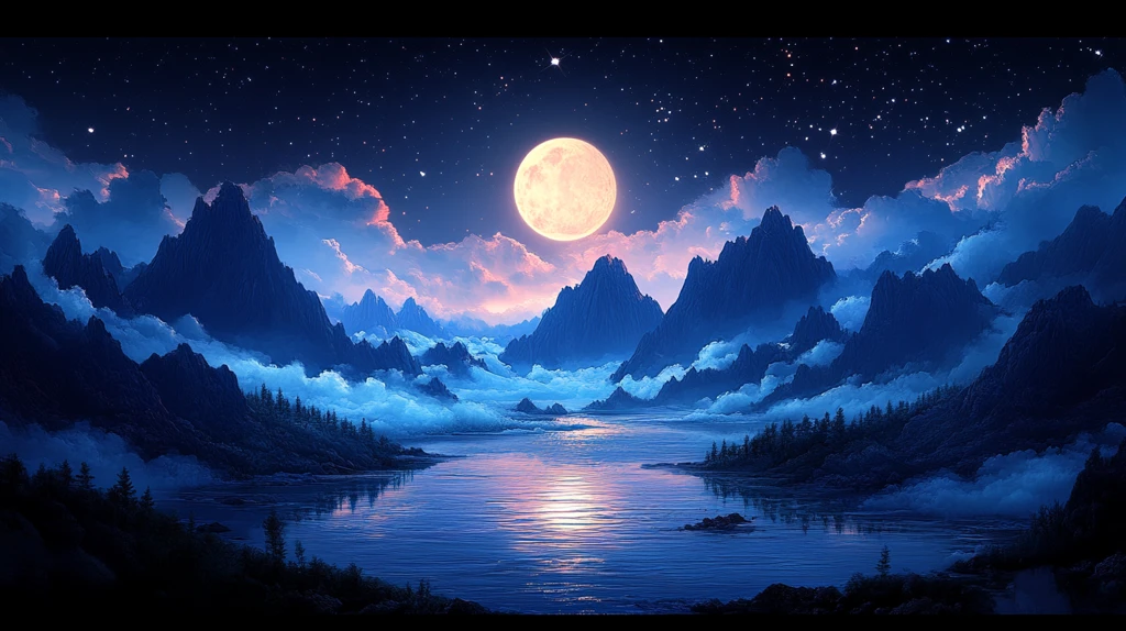 美丽的大自然星空全景