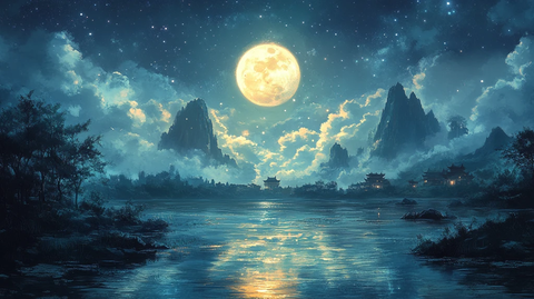 美丽的大自然星空全景