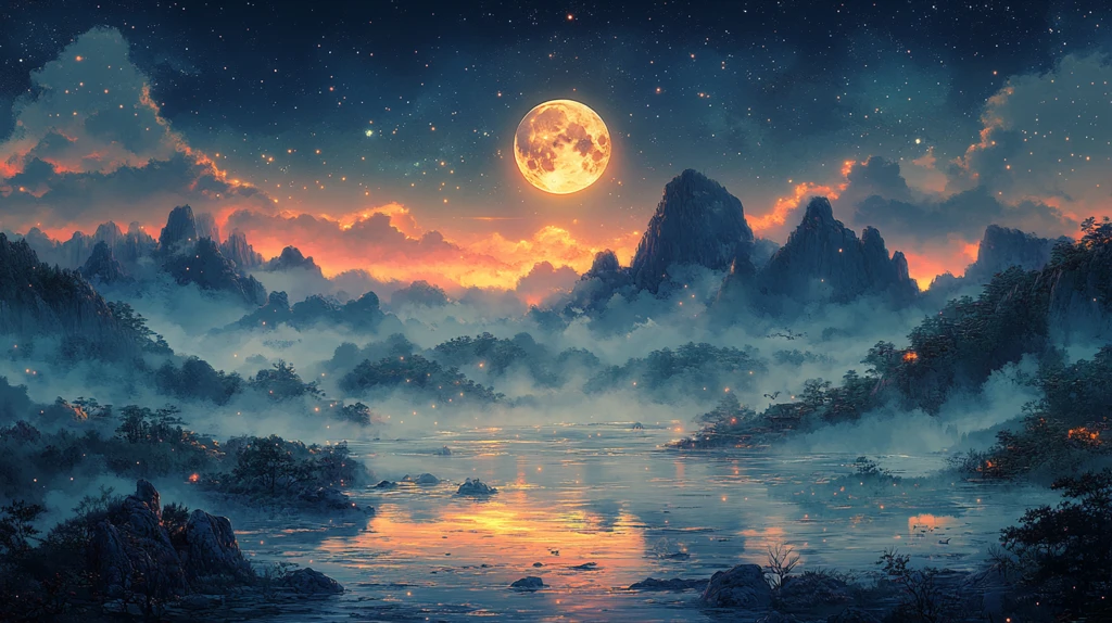 美丽的大自然星空全景