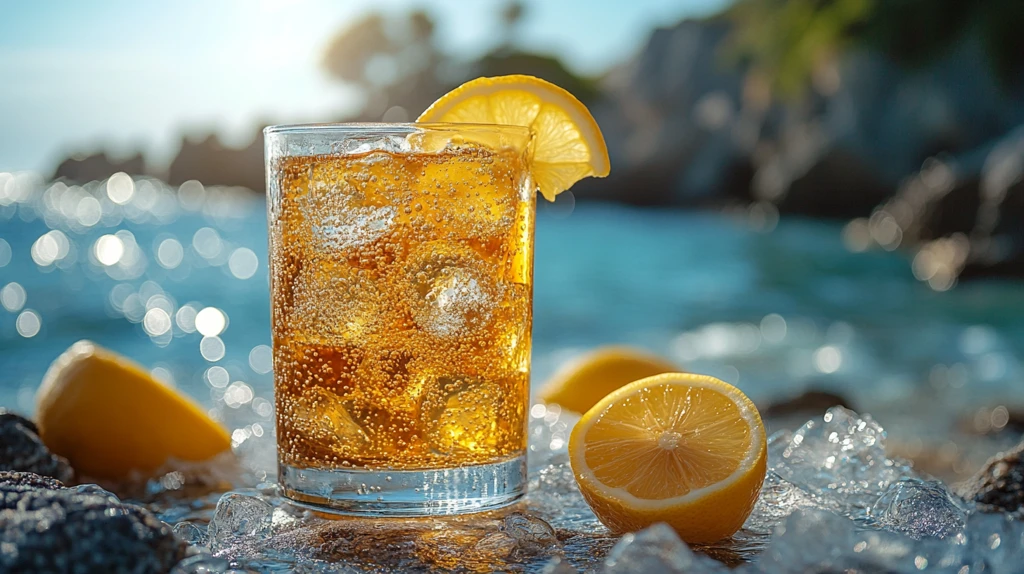 冰镇饮料冰块鸡尾酒