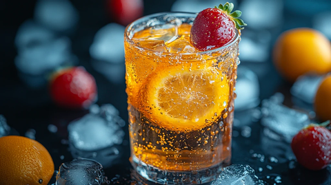 冰镇饮料特写夏天冷饮鸡尾酒