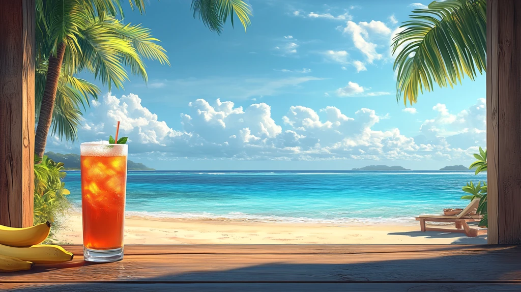 海滩上的酒吧平房